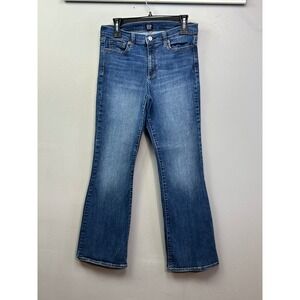 Gap Jeans Womens 10/30 Short Blue Denim Bootcut Mid Rise Stretch